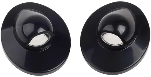HERCOO - Lámparas para placa de matrícula con lente y carcasa negra compatibles con F150 F250 F350 F450 F550 Super Duty Bronco Excursion Expedition