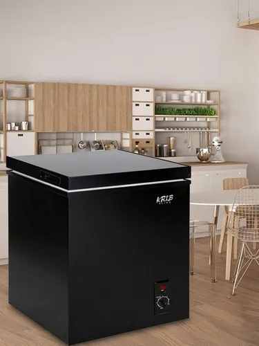 Miniatura 7 de Chest Freezer 7.0 cu.ft Mini Adjustable 7 Thermostat Compact Deep Freezer Top Door Low Noise with Removable Basket Black Negro