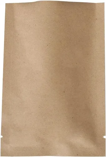 Miniatura 28 de QQ Studio 100 bolsas metálicas de Mylar con parte superior abierta y sellables (6x9cm (2.3x3.5"), 100x Kraft) 100 papel estraz