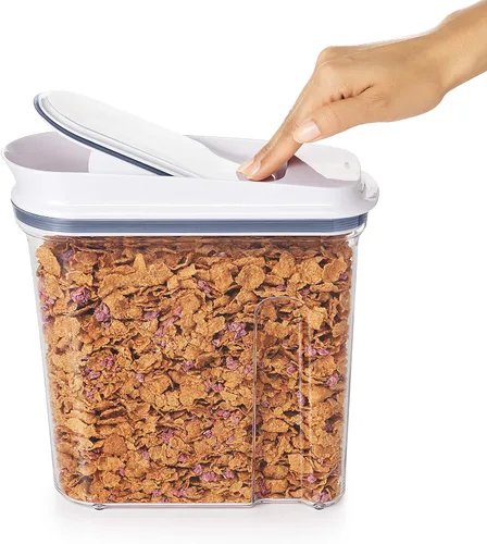 Miniatura 8 de OXO Good Grips Dispensador hermético de cereales POP de tamaño mediano (3.2 L)