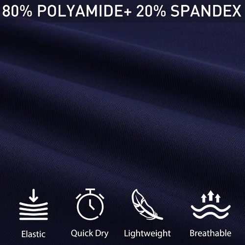 Miniatura 4 de Resinta Paquete de 4 pantalones cortos de correr para niñas, pantalones cortos deportivos de verano para niños, de secado rápido, pantalones cortos