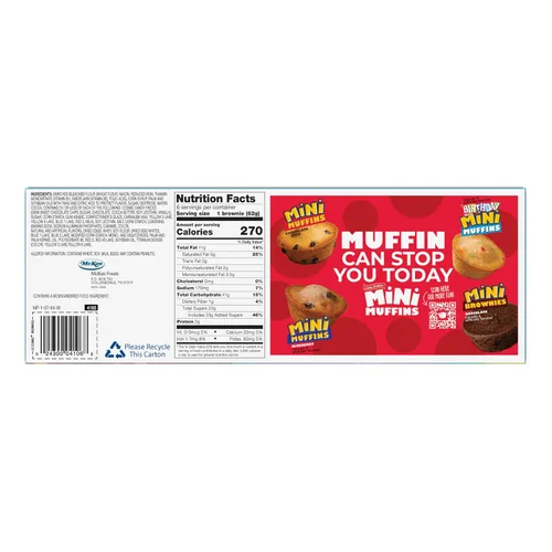 Miniatura 2 de Little Debbie, Cosmic Brownies - Cajas de 96 brownies envueltos individualmente, chocolate rico con revestimiento de caramelo, 1 unidad