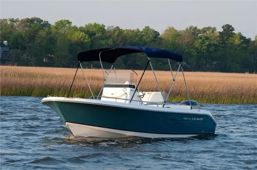 Miniatura 4 de SBU Light Grey Stainless Steel 3-Bow Bimini Top Compatible for Monterey 186 MONTURA I/O for Model Years 2014