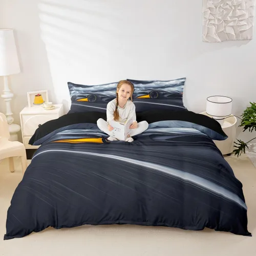 Miniatura 16 de Erosebridal Juego de ropa de cama de pingüinos, funda de edredón de animales antárticos para niños y niñas, funda de edredón estilo caricatura