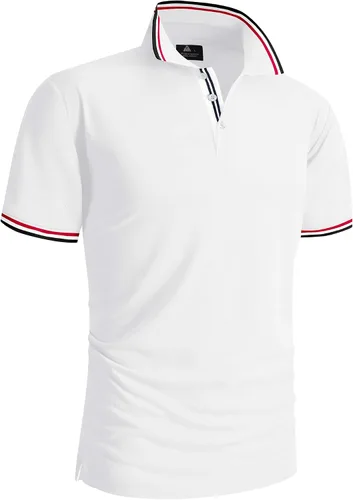 Miniatura 4 de ZITY Camiseta polo de manga corta para hombre, para golf, tenis