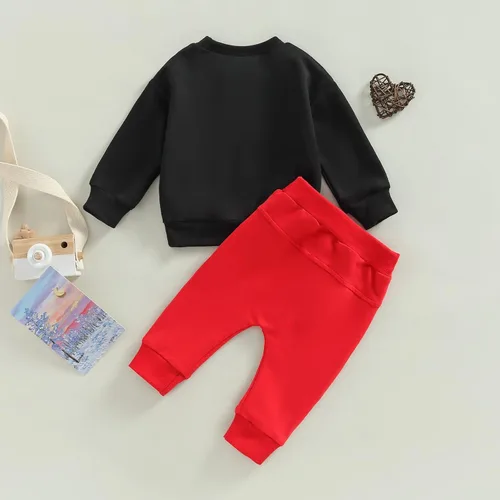 Miniatura 21 de Sasaerucure Infant Toddler Baby Boy Halloween Outfits Long Sleeve Shirts Pumpkin Sweatshirt with Pants 2Pcs Winter Clothes