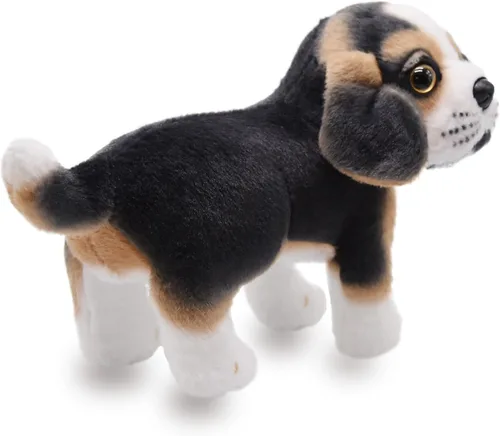 Miniatura 2 de Lifelike Beagle Animal de Peluche Realista Juguete de Cachorro de Peluche Animado Muñeco Perros Súper Realistas Actúan Como Reales Excelentes
