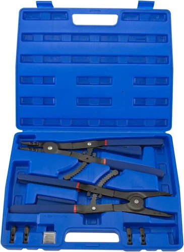 Miniatura 6 de Hiltex 02016 Juego de alicates de anillo de presión de 16 pulgadas, 2 piezas Alicates externos e internos Puntas rectas, 45°, 90°
