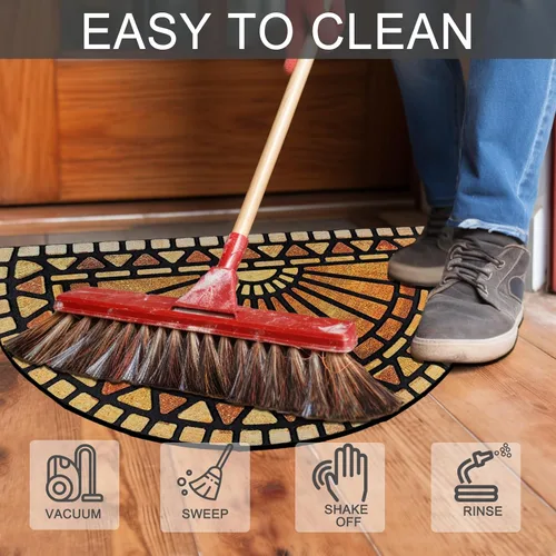 Miniatura 5 de CHICHIC Entrance Door Mat Large 24 x 36 Inch Entry Way Doormat Front Door Rugs Outdoors Heavy Duty Welcome Mat Non Slip Rubber Back Low Profile for