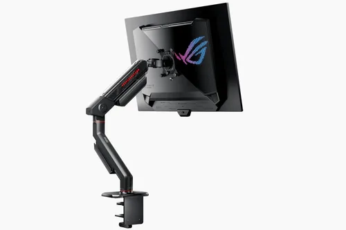 Miniatura 4 de ASUS ROG Ergo Monitor Arm (AAS01) - Montaje de monitor con gestión de cables, ergonómico, pivote, giro, altura totalmente ajustable, configuración