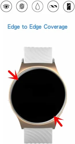 Miniatura 4 de Protector de pantalla compatible con reloj inteligente 120, película protectora de TPU HD (6 unidades)