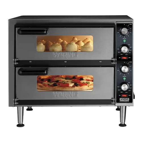 Miniatura 3 de Waring Horno comercial de pizza de doble cubierta de servicio medio