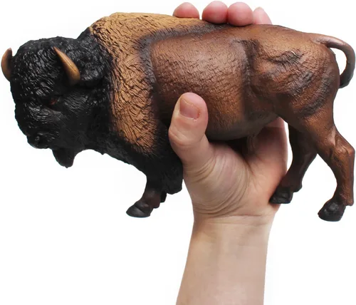 Miniatura 2 de LC JoyCre Figuras de vacas de juguete de toros, 4 piezas, figuras realistas de vaca suiza, juguetes para niños pequeños, toro africano, almizcle