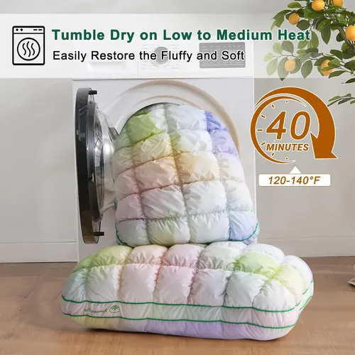 Miniatura 8 de YOUR MOON - Almohada de cama de apoyo mullida, tamaño King, relleno alternativo supersuave de alta calidad para dormir, almohada de calidad de hotel