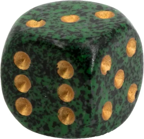 Miniatura 4 de DND - Juego de dados Chessex D&D - Juego de dados poliédricos de plástico dorado moteado de 0.63 pulgadas, dados de mazmorras y dragones, incluye 12