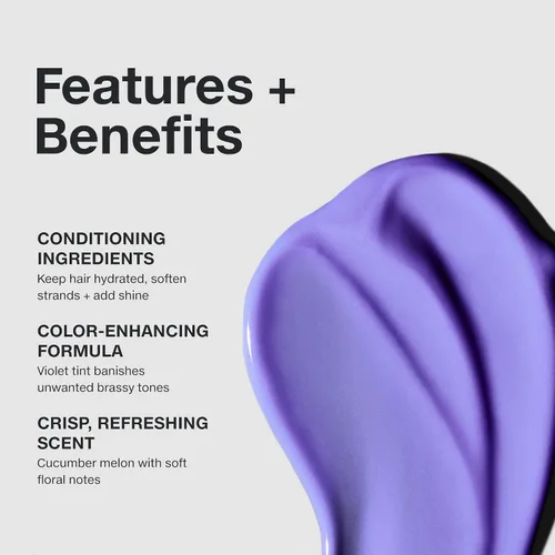 Miniatura 3 de Paul Mitchell Platinum Blonde Violet Conditioner, Banishes Brass + Brightens, Ideal for Light to Medium Blonde, Silver, Gray or White Hair
