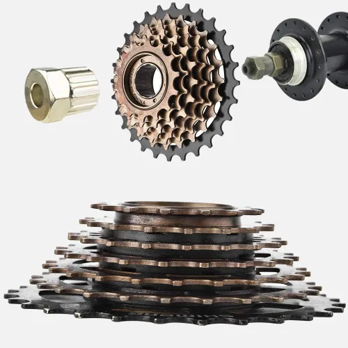 Miniatura 2 de Tbest Cassette,Tornillo de casete de rueda libre encendido,Conjunto de rueda eléctrica de bicicleta, rueda dentada de casete de rueda dentada de 7