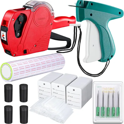 Miniatura 8 de Honoson 1121 piezas de precio de ropa, máquina de pistola de precio al por menor, fijador de pistola con etiqueta, púas estándar, agujas de metal
