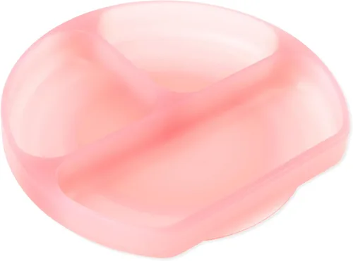 Miniatura 32 de Bumkins Plato de succión para niños pequeños y bebés, cubierta de plato con agarre dividido para bebés y niños, destete guiado por el bebé