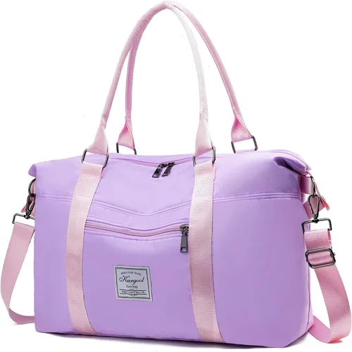 Bolsa de gimnasio con bolsillo húmedo, bolsa de viaje plegable para mujer, bolsa de viaje impermeable para viajes, gimnasio, yoga