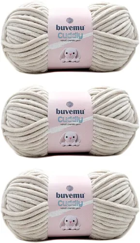 Miniatura 77 de Hilo de felpilla de terciopelo, súper suave y esponjoso, para tejer, hacer manualidades, color amigurumi, duradero para el desprendimiento, 3.53
