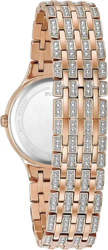 Miniatura 2 de Bulova Crystal Pave - Reloj de cuarzo de 3 manecillas