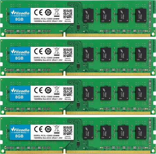 Miniatura 21 de DDR3 RAM 4GB 1333MHz CL9 UDIMM, módulo de memoria para ordenador de sobremesa PC3-10600 de 240 pines, 1,5 V, 2Rx8, doble rango, memoria RAM sin