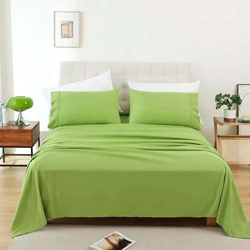 Whitney Home Textile - Juego de sábanas tamaño King, sábanas de microfibra suaves de hotel tamaño King, bolsillo extra profundo, juegos de sábanas y