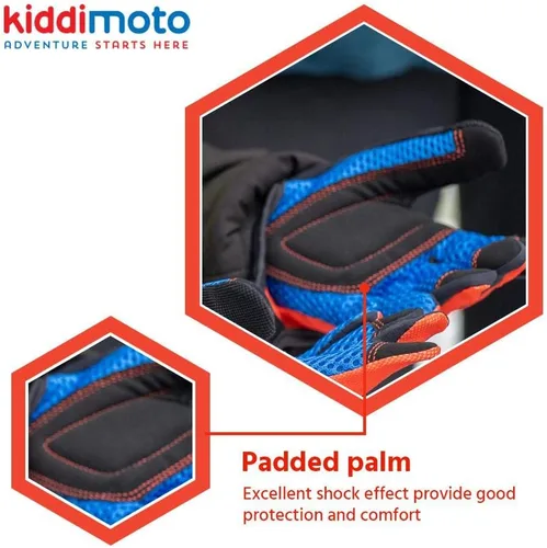 Miniatura 3 de Kiddimoto Guantes de ciclismo antideslizantes para niños y niñas, BMX, MTB Riding, gimnasia, scooters, monopatín