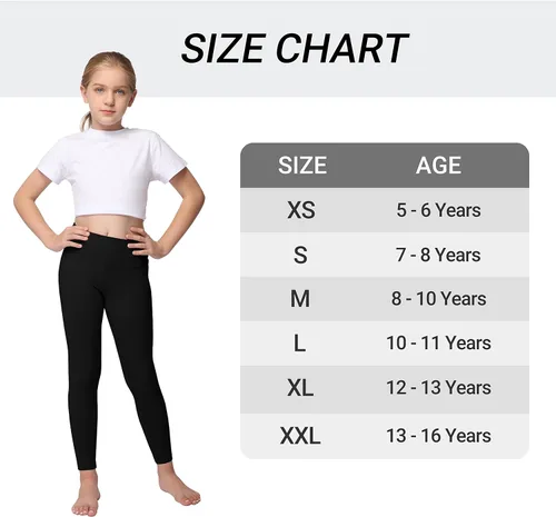 Miniatura 6 de Leggings de yoga activos para niñas con 2 bolsillos, pantalones de yoga para entrenamiento de niños para atletismo (paquete de 2)