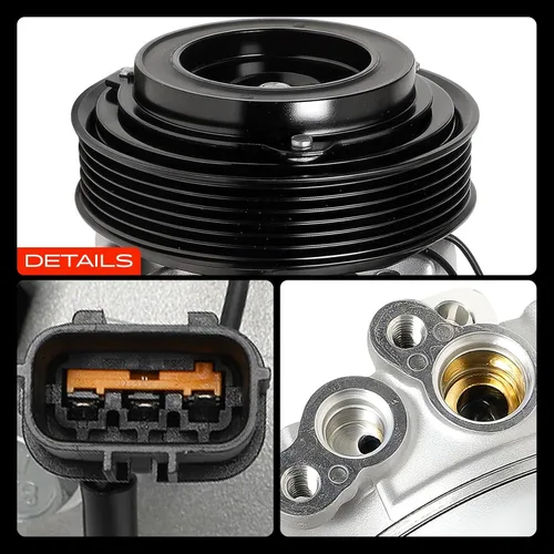 Miniatura 9 de A-Premium Compresor A/C con Embrague Compatible con Hyundai Elantra 1.8L 2011, con Control Automático de Temperatura