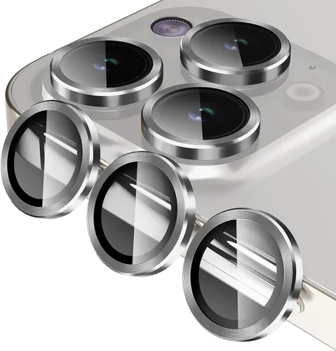 Miniatura 30 de Jeluse Protector de lente de cámara para iPhone 17 Pro Max/17 Pro/16 Pro Max/16 Pro/15 Pro Max/15 Pro/14 Pro Max/14 Pro, kit de alineación