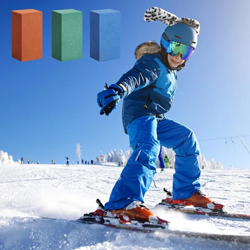 Miniatura 7 de 3 piezas de piedra abrasiva de goma gomosa - Bloque de goma para rectificar bordes - Piedra gomosa para snowboard suave - Piedra para snowboard y 3