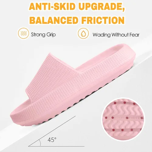 Miniatura 3 de Sandalias de nube para niños, niñas, niños, pantuflas de ducha y baño, cómodas pantuflas antideslizantes de suela gruesa para verano, zapatos