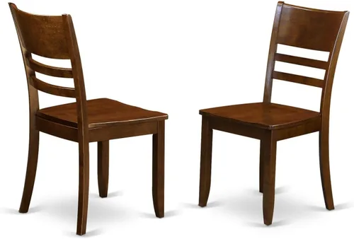 Miniatura 5 de East West Furniture LYC-CAP-LC Lynfield - Sillas de comedor tapizadas de piel sintética, juego de 2, color capuchino