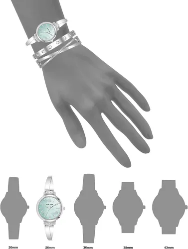 Miniatura 19 de Anne Klein AK/2245 - Juego de reloj de pulsera con detalles de cristal prémium para mujer
