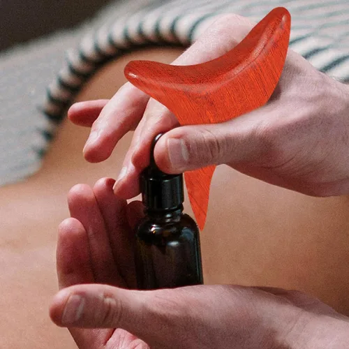 Miniatura 8 de COHEALI Paquete de 2 varillas de masaje de madera, varillas de masaje de punto de gatillo para alivio muscular de tejido profundo, herramientas