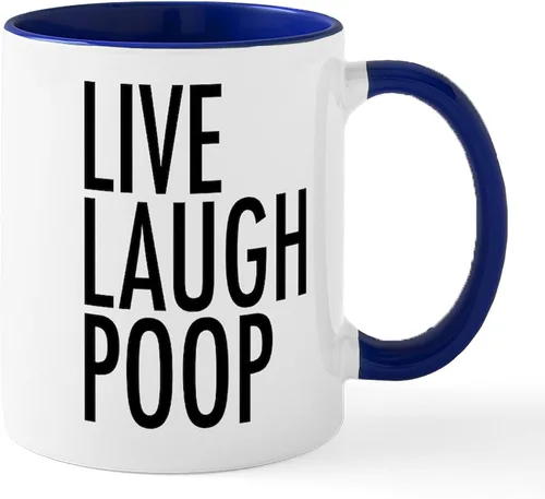 Miniatura 62 de CafePress Time To Poop Mugs Taza de café de cerámica de 11 oz (11.0 fl oz)
