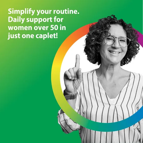 Miniatura 3 de Rainbow Light Multivitamínico para Mujeres 50+, Vitamina C, D y Zinc, Probióticos, Women's One 50+ Multivitamínico Proporciona Apoyo Inmunológico