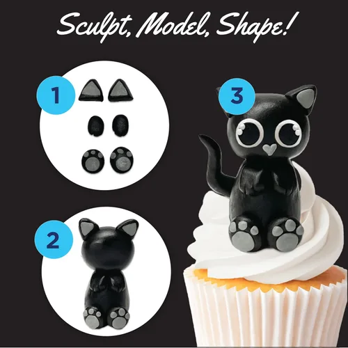 Miniatura 4 de Satin Ice ChocoPan Chocolate Negro para Modelado (454 g) para Decoración de Pasteles