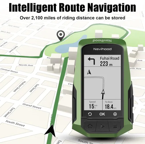 Miniatura 4 de MEILAN Navihood L1 - Computadora GPS para bicicleta, computadora de navegación con mapas sin conexión y planificación dinámica de la carretera