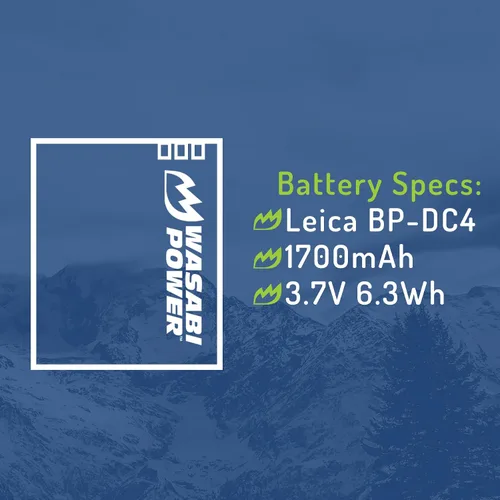 Miniatura 3 de Wasabi Power Batería para Leica BP-DC4, BP-DC4-U y Leica C-LUX1, D-LUX2, D-LUX3 y D-LUX4