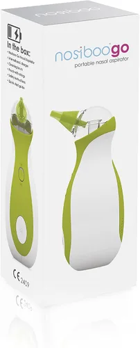 Miniatura 3 de Nosiboo Go Aspirador nasal para bebés Succionador eléctrico de nariz Fabricado en la UE Portátil, funciona con pilas, calidad premium