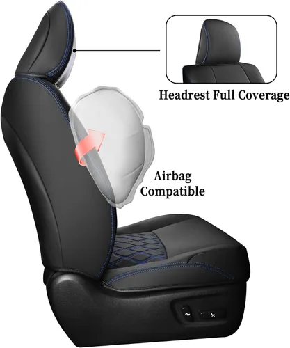 Miniatura 7 de Fundas de asiento Huidasource para Toyota 4Runner 2011-2024, juego completo de fundas de asiento de cuero para 4Runner de 3 filas, fundas de asiento