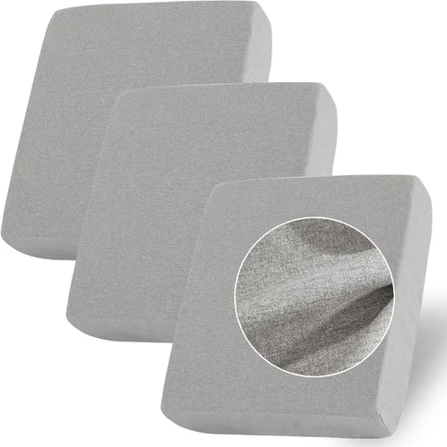 Miniatura 11 de StangH Fundas de cojín para sofá, 3 piezas, terciopelo elástico, protector para sofá, apto para mascotas, fundas de sofá para silla/sofá biplaza