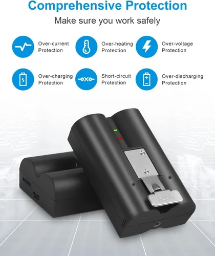 Miniatura 4 de 2 unidades de repuesto para batería Ring Compatible con Ring-Doorbell-Camera 2/3/4/3plus, Stick Up Camera (2ª y 3ª generación), también
