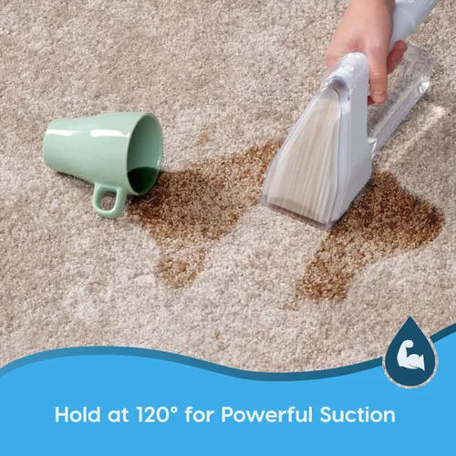 Miniatura 9 de IRIS USA Máquina limpiadora de manchas de alfombras con rociador automático para alfombras de pelo bajo, sofá, tapicería, detalles de automóvil
