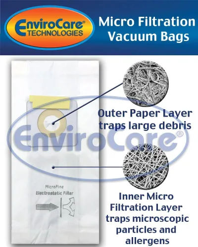 Miniatura 2 de EnviroCare Bolsas de polvo para aspiradora de microfiltración de repuesto hechas para adaptarse a los montantes Bissell Style 1 y 7, paquete de 3