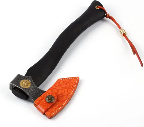 Miniatura 3 de Hachas ligeras de 12 pulgadas para acampar al aire libre para división de madera y leña, hacha de mano multiusos con funda