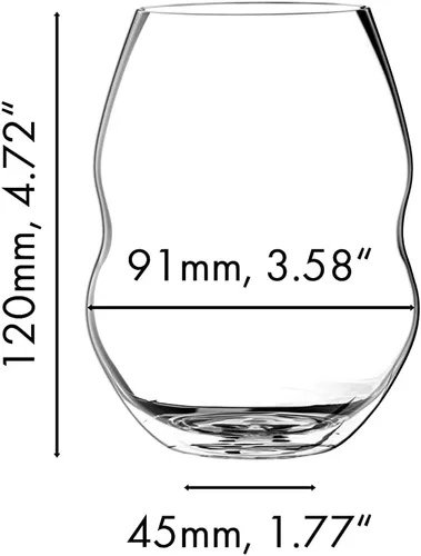 Miniatura 4 de Riedel Swirl - Copa de vino, 2 unidades (paquete de 1), transparente